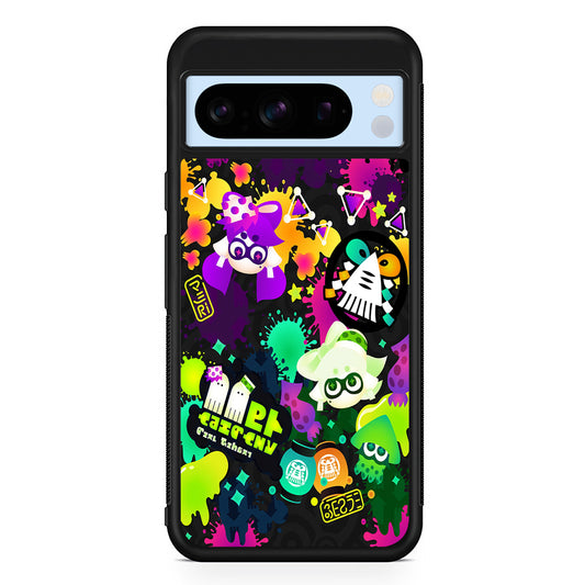 Splatoon Squid Graffiti Google Pixel 8 Pro Case | Slim Rubber Case for Google Pixel 8 Pro