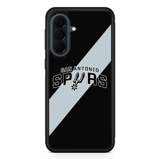 NBA San Antonio Spurs Stripe Samsung Galaxy A37 Case | Samsung Galaxy A37 Rubber Phone Case