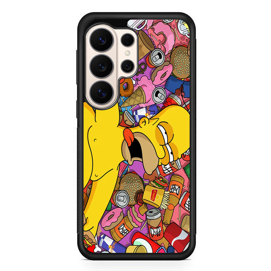 Homer Simpson Faint From Being Full Samsung Galaxy S26 Ultra Case | Slim Protective Case for Samsung Galaxy S26 Ultra