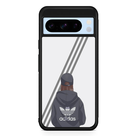 Adidas Girl Hype Stripe Google Pixel 8 Pro Case | Slim Protective Cover