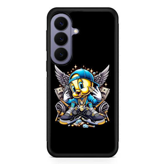 Tweety Bird Rich Samsung Galaxy S26 Case | Durable Rubber Case for Samsung Galaxy S26