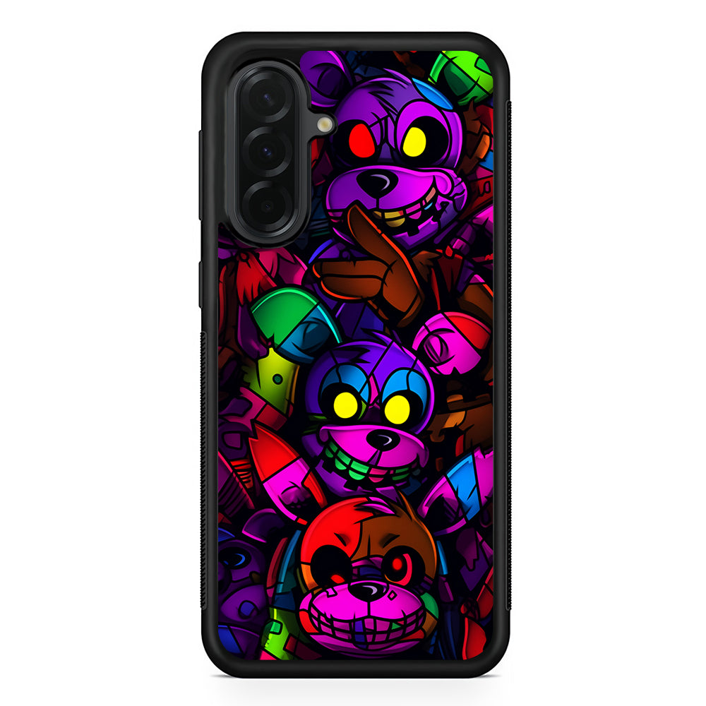 Five Nights at Freddy's Horror Samsung Galaxy A36 Case | Protective Rubber Cover