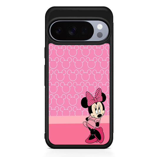 Minnie Mouse Pink Background Google Pixel 10 Pro Case | Slim Google Pixel 10 Pro Rubber Case