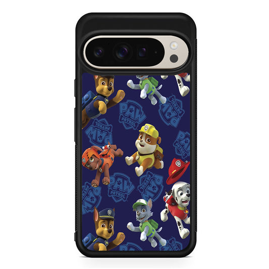 Paw Patrol Navy Background Google Pixel 9 Pro Case | Slim Protective Cover