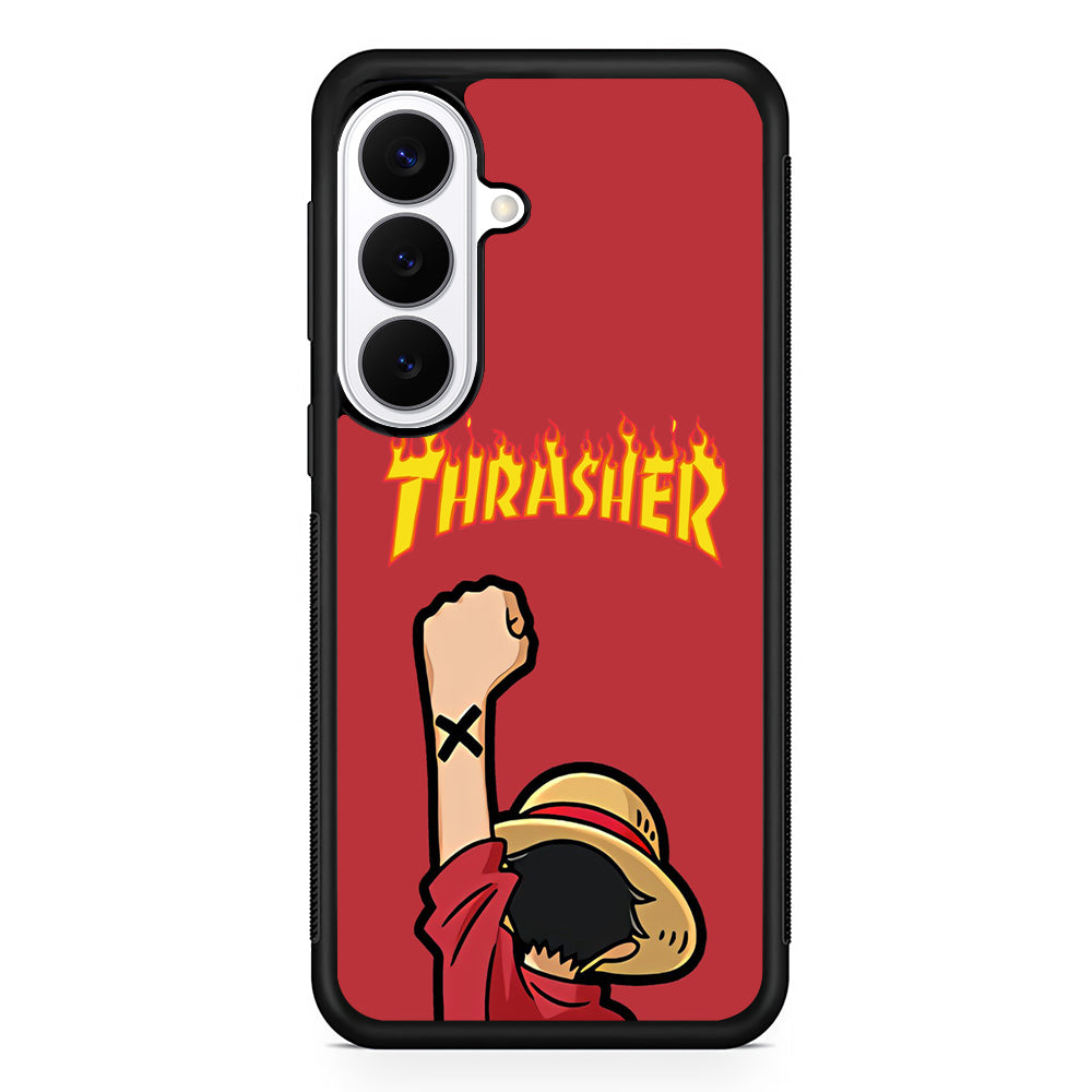 Thrasher Maroon Luffy Samsung Galaxy S26 Plus Case | Stylish Protective Cover for Samsung Galaxy S26 Plus