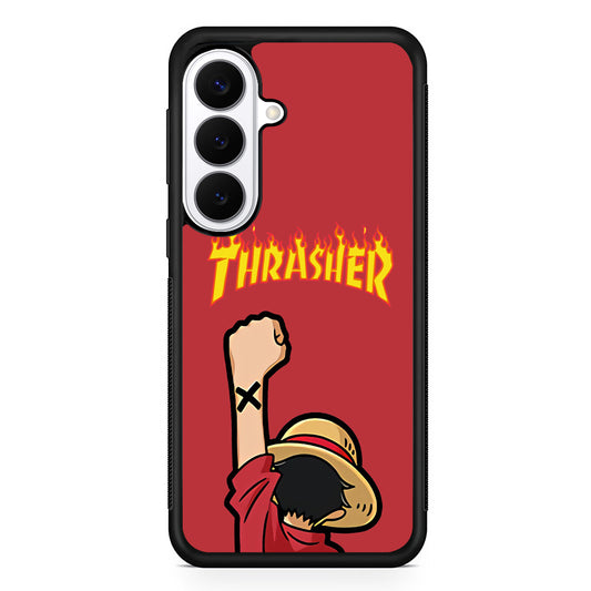Thrasher Maroon Luffy Samsung Galaxy S26 Plus Case | Stylish Protective Cover for Samsung Galaxy S26 Plus