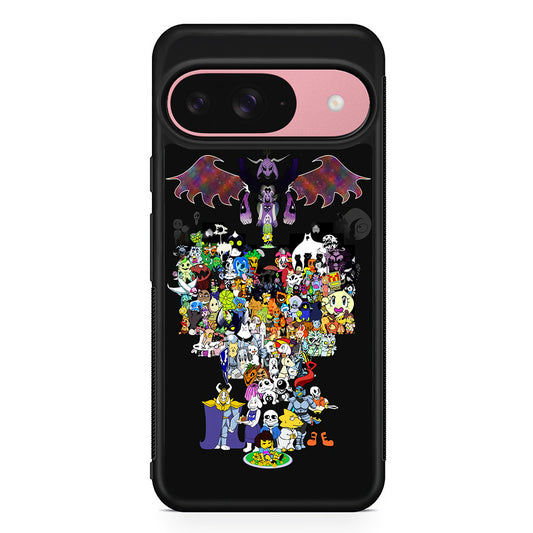 Undertale All Characters Google Pixel 9 Case | Google Pixel 9 Protective Rubber Case