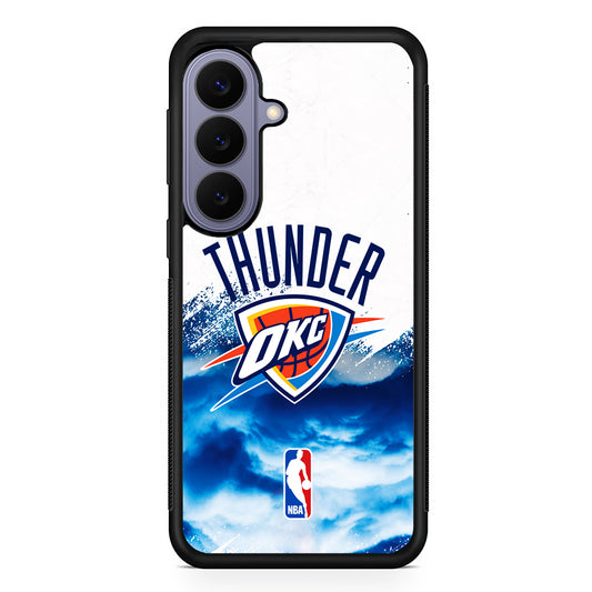NBA Oklahoma City Thunder Team Samsung Galaxy S26 Case | Durable Rubber Case for Samsung Galaxy S26