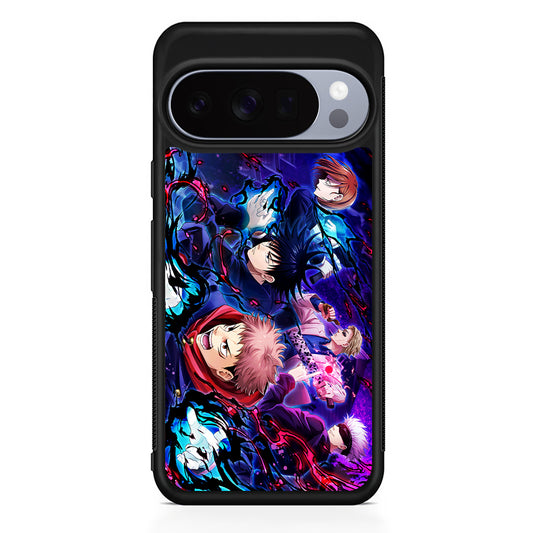 Main Characters of Jujutsu Kaisen Google Pixel 10 Pro Case | Slim Google Pixel 10 Pro Rubber Case