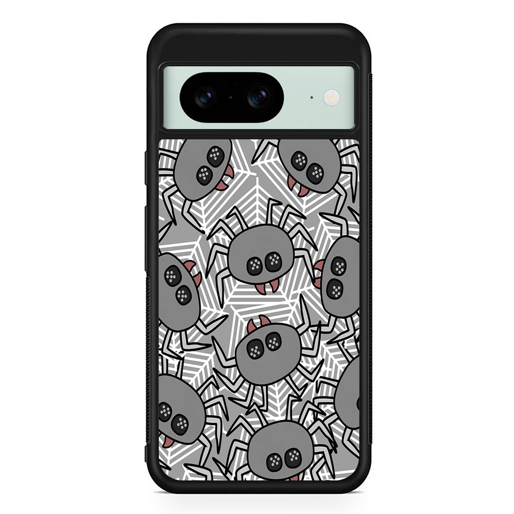 Spidersweb Cartoon Google Pixel 8 Case | Durable Protective Cover for Google Pixel 8