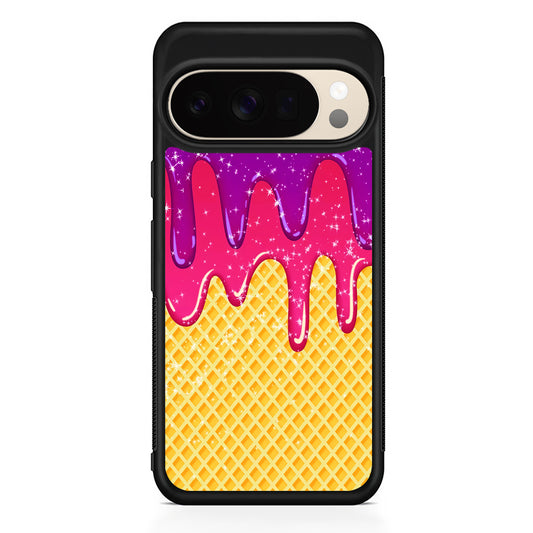 Melted Ice Cream and A Waffle Google Pixel 10 Pro XL Case | Slim Google Pixel 10 Pro XL Protective Case