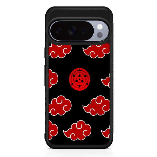 Sharingan and Akatsuki Naruto Google Pixel 10 Pro Case | Slim Google Pixel 10 Pro Rubber Case