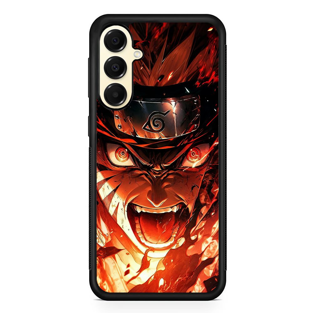 Naruto Uzumaki Goes Berserk Samsung Galaxy A16 Case | Slim Rubber Samsung Galaxy A16 Case