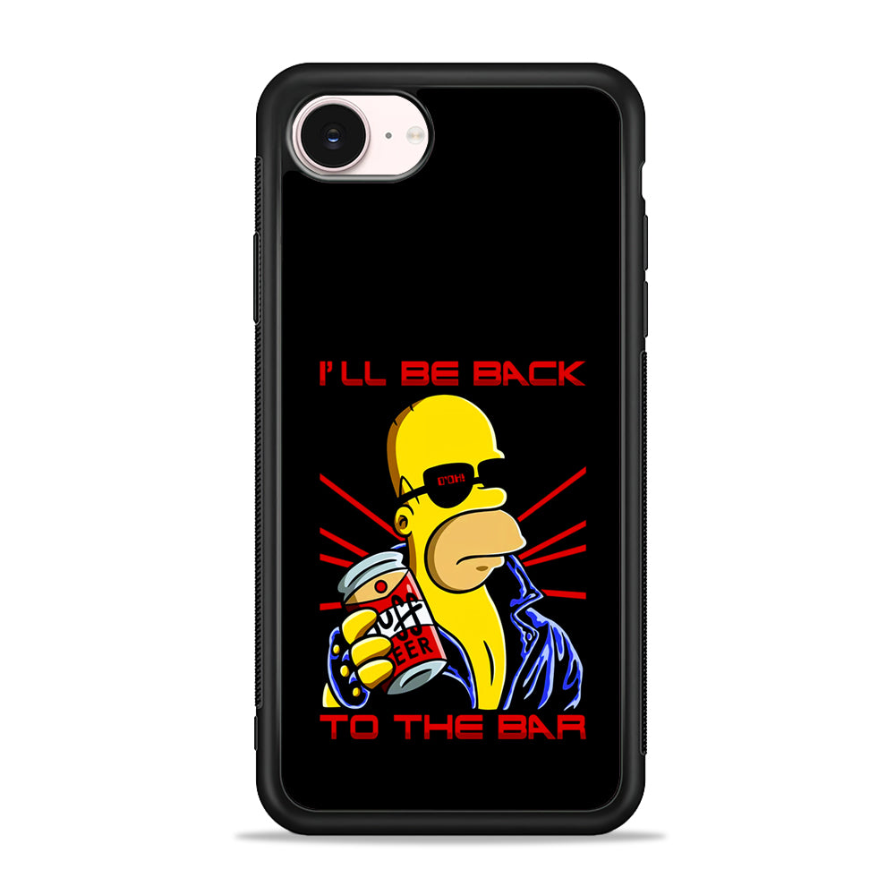 Homer Simpson with Duff Beer iPhone 17e Case - Silicone Case
