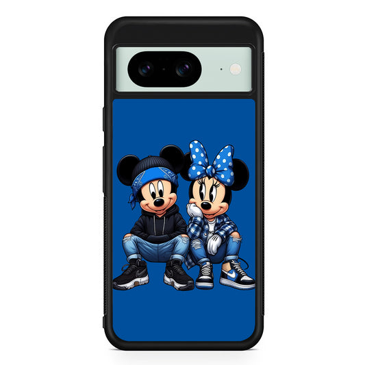 Mickey and Minnie Style Google Pixel 8 Case | Durable Protective Cover for Google Pixel 8