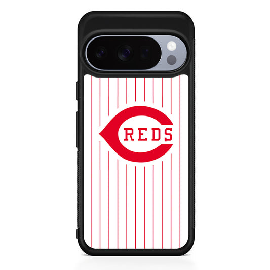 MLB Cincinnati Reds Team Google Pixel 10 Pro Case | Slim Google Pixel 10 Pro Rubber Case