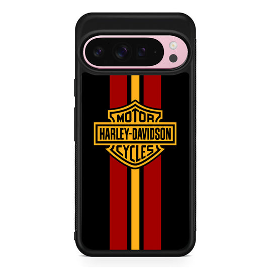 Harley Davidson Red Stripe Emblem Google Pixel 9 Pro XL Case | Protective Cover