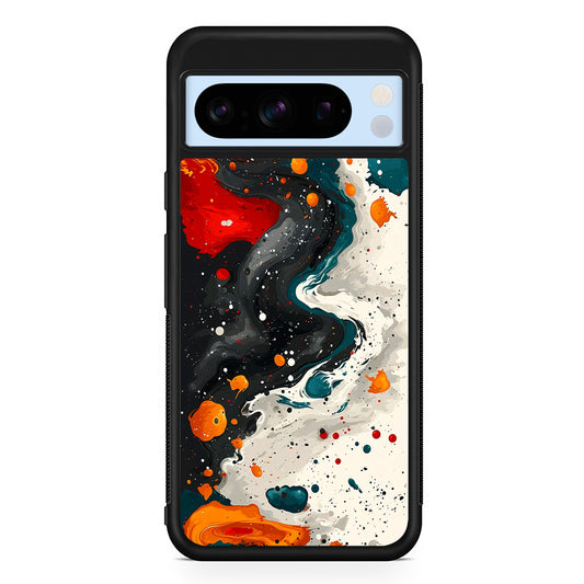 Liquid Abstract Painting Art Google Pixel 8 Pro Case | Slim Rubber Case for Google Pixel 8 Pro