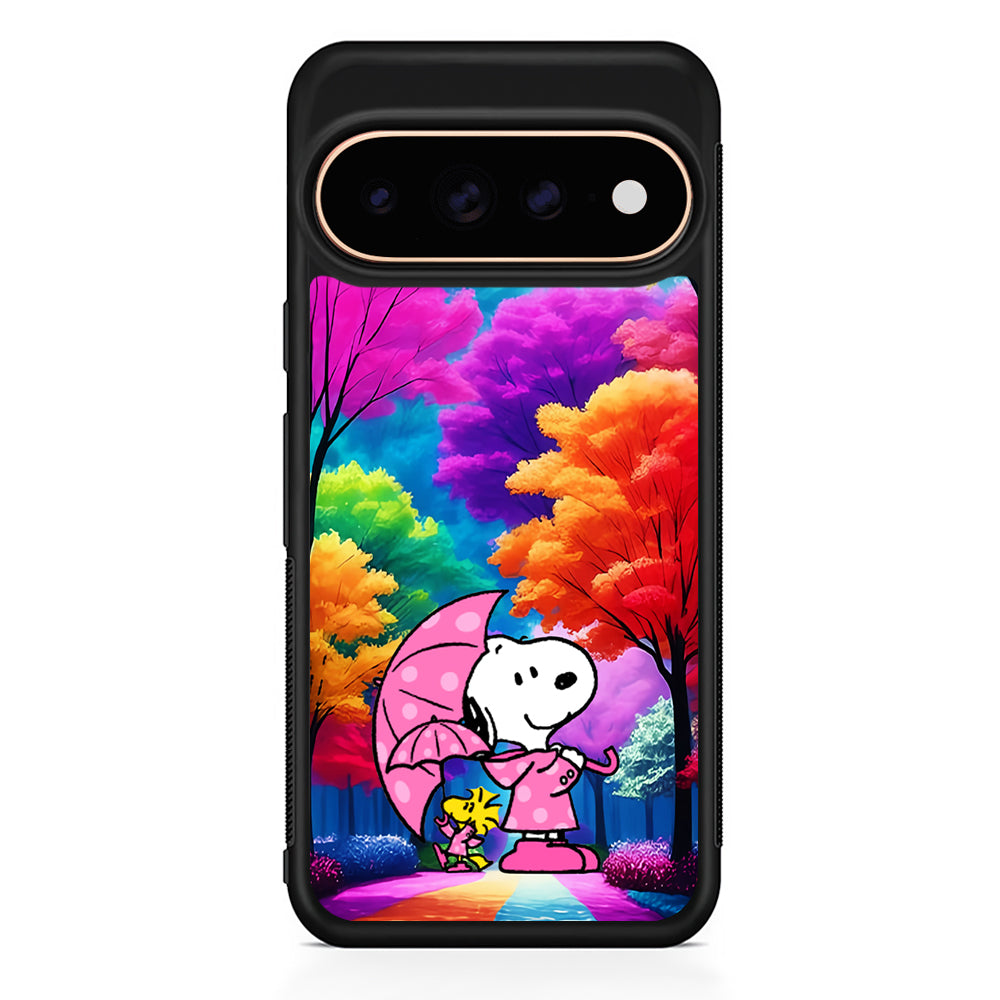 Snoopy and Woodstock in the Forest Google Pixel 11 Pro Case - Stylish Protective Phone Case