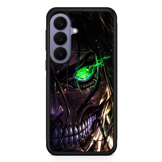 Attack on Titan Eren Face Samsung Galaxy S26 Case | Durable Rubber Case for Samsung Galaxy S26