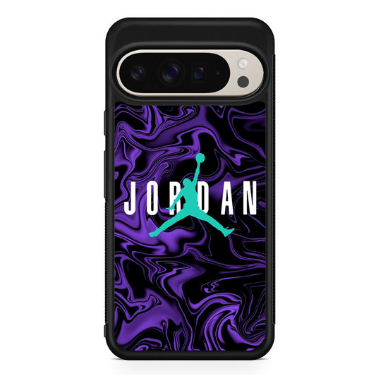 Air Jordan Purple Abstract Google Pixel 9 Pro Case | Slim Protective Cover