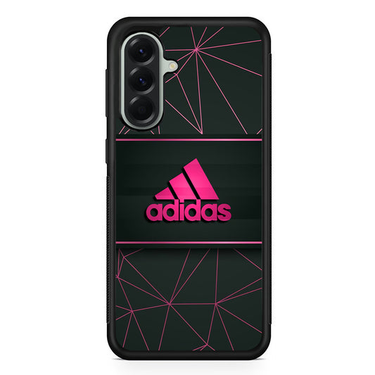 Adidas Pink Web Samsung Galaxy A56 Case | Samsung Galaxy A56 Rubber Protective Case