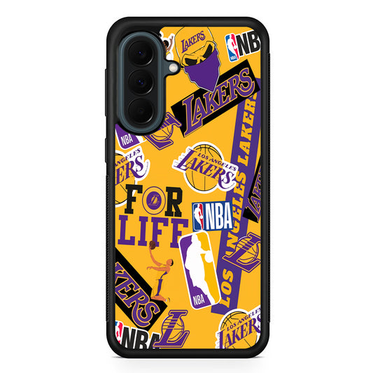 NBA Los Angeles Lakers Pride Samsung Galaxy A37 Case | Samsung Galaxy A37 Rubber Phone Case