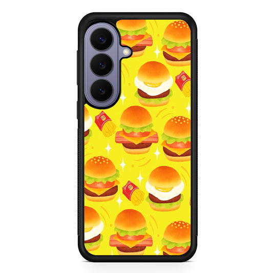 Fast Food Snack Burger Samsung Galaxy S26 Case | Durable Rubber Case for Samsung Galaxy S26