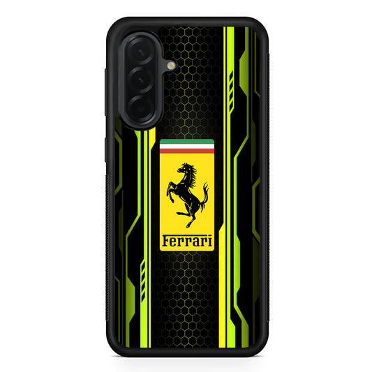 Ferrari Yellow System Line Samsung Galaxy A36 Case | Slim Samsung Galaxy A36 Protective Case