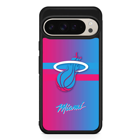 NBA Miami Heat Spectrum Google Pixel 9 Pro Case | Slim Protective Cover