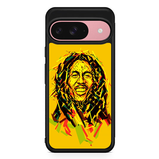 Bob Marley Pop Art Reggae Google Pixel 9 Case | Google Pixel 9 Protective Rubber Case