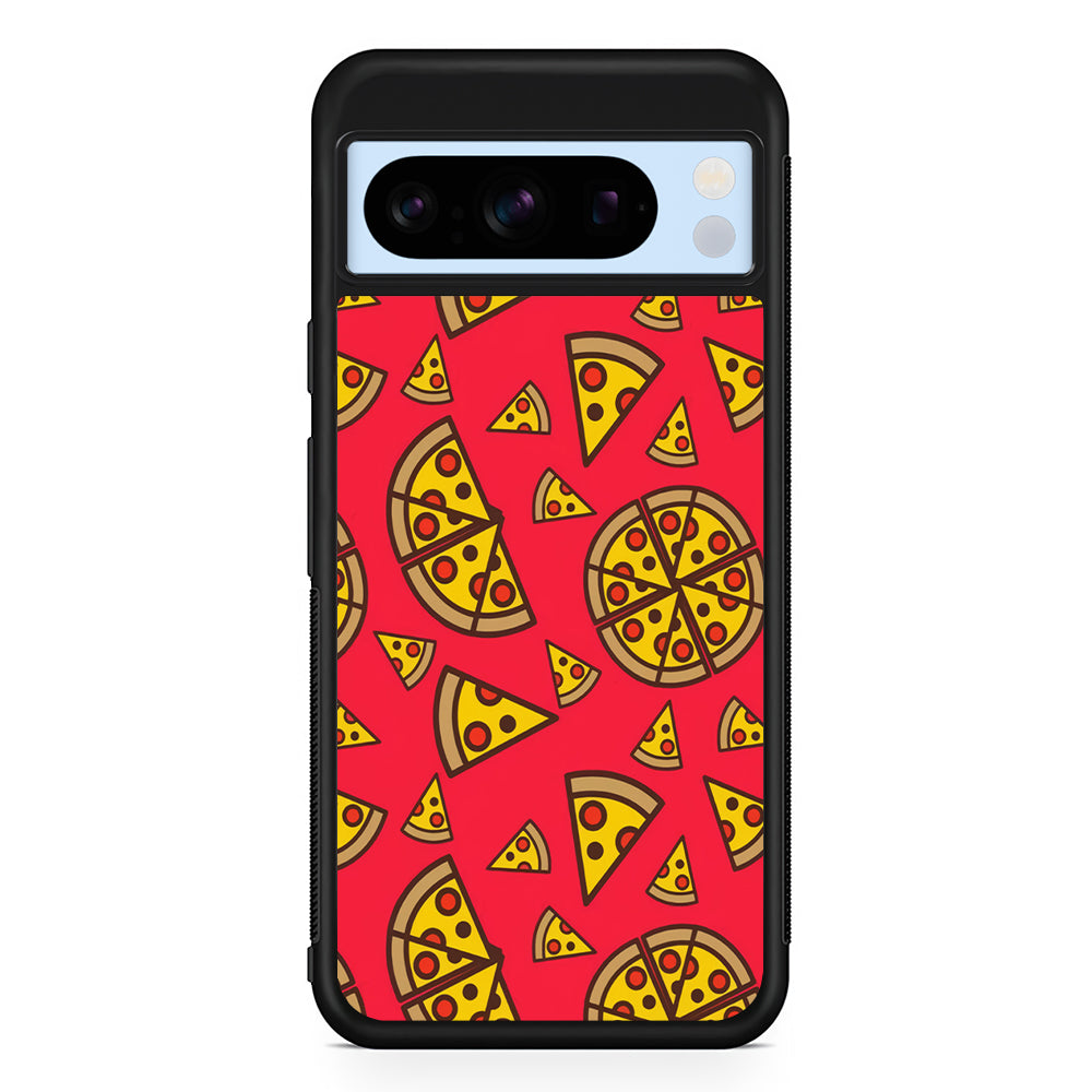 Pizza Slice Pattern Google Pixel 8 Pro Case | Slim Rubber Case for Google Pixel 8 Pro