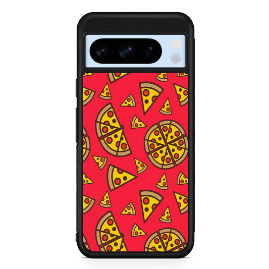Pizza Slice Pattern Google Pixel 8 Pro Case | Slim Rubber Case for Google Pixel 8 Pro