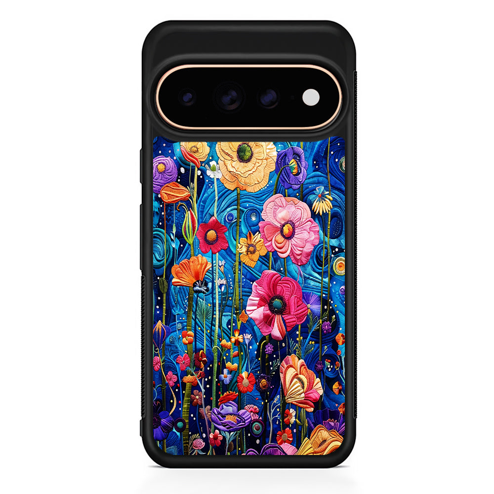 Painting of Flowers with a Blue Sky Google Pixel 11 Pro Case - Stylish Protective Phone Case
