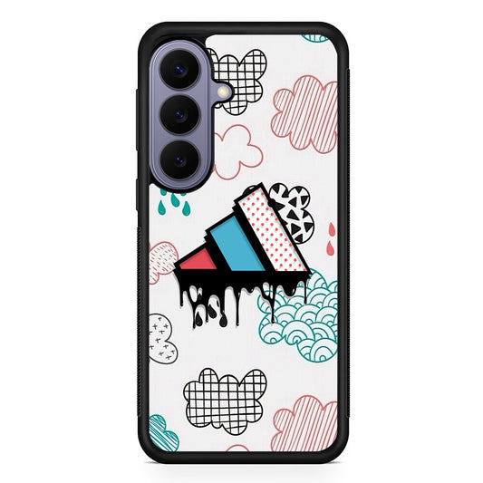 Adidas Clouds Art Samsung Galaxy S26 Case | Slim Protective Rubber Case for Samsung S26