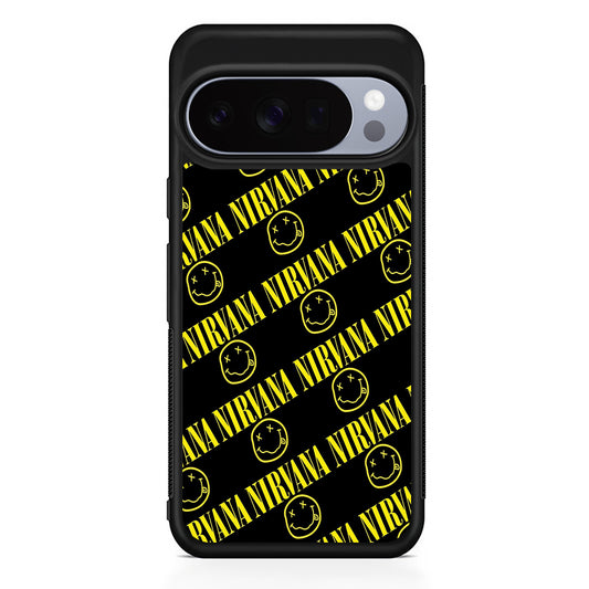 Nirvana Smiley Face Google Pixel 10 Pro Case | Slim Google Pixel 10 Pro Rubber Case