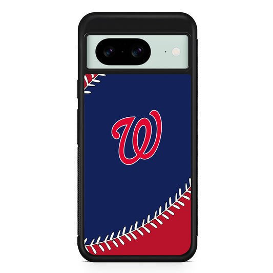 MLB Washington Nationals Logo Google Pixel 8 Case | Durable Protective Cover for Google Pixel 8