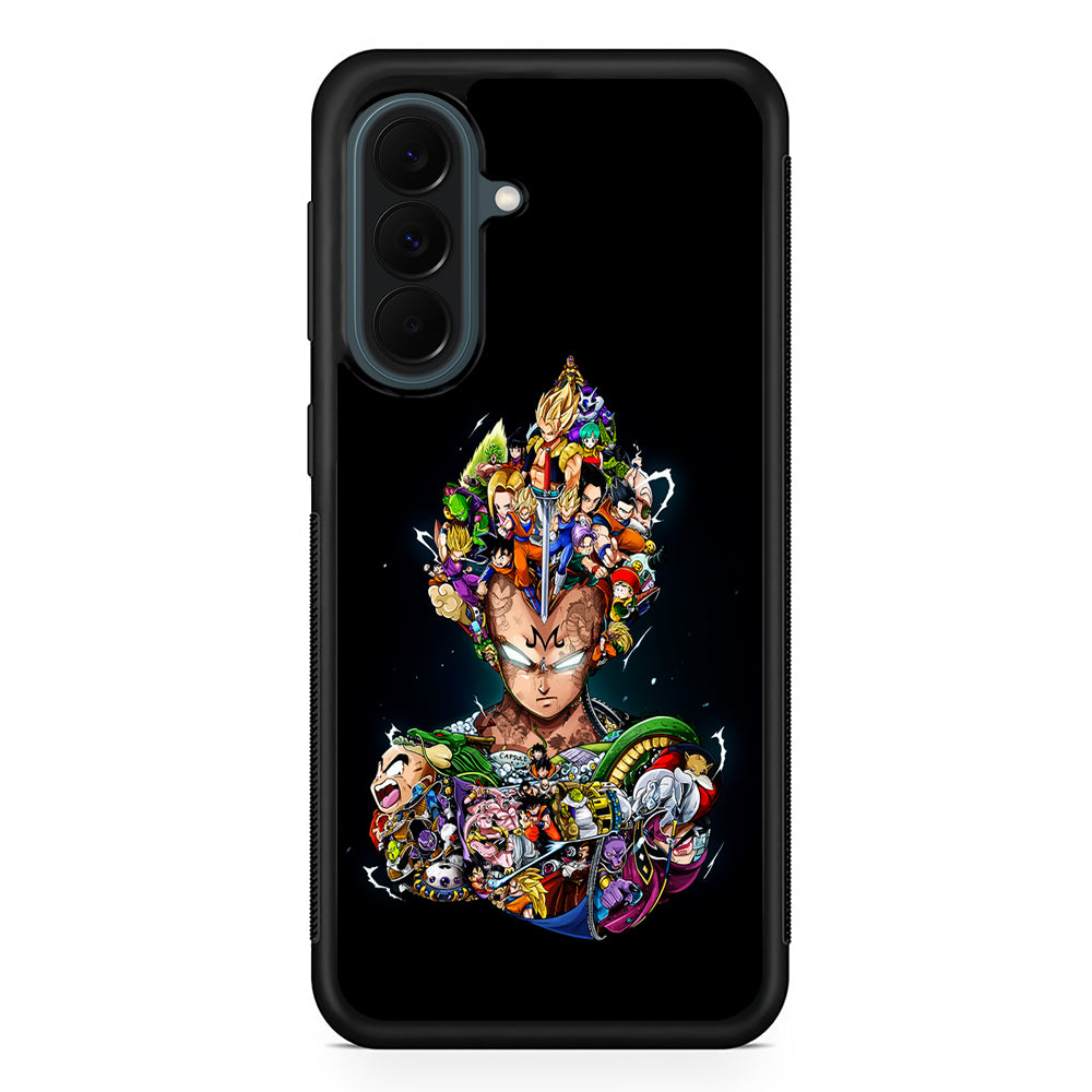 Dragon Ball Vegeta and Friends Samsung Galaxy A37 Case | Samsung Galaxy A37 Rubber Phone Case