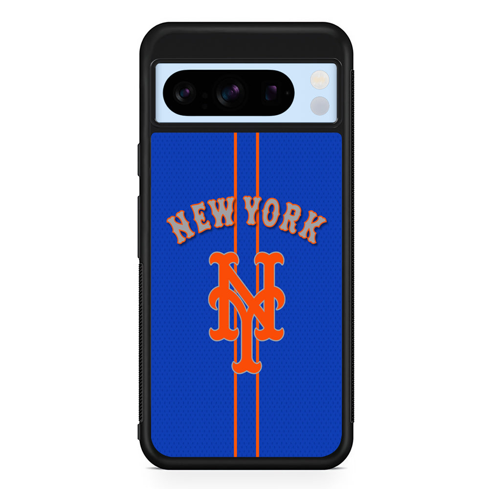 MLB New York Mets Team Google Pixel 8 Pro Case | Slim Rubber Case for Google Pixel 8 Pro