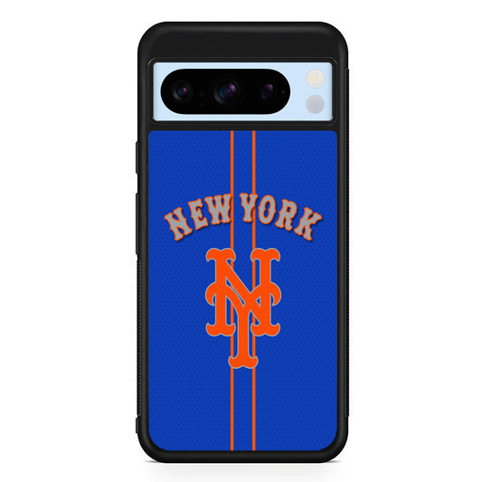 MLB New York Mets Team Google Pixel 8 Pro Case | Slim Rubber Case for Google Pixel 8 Pro