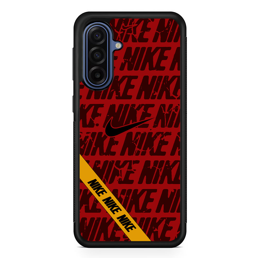 Nike Red From Lightning Samsung Galaxy A17 Case | Samsung Galaxy A17 Protective Rubber Case