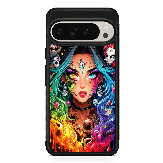 Anime Witch Girl Art Google Pixel 9 Pro Case | Slim Protective Cover