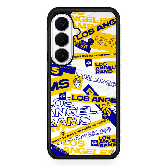 NFL Los Angeles Rams Logo Pattern Samsung Galaxy S26 Plus Case | Slim Protective Cover for Samsung Galaxy S26 Plus