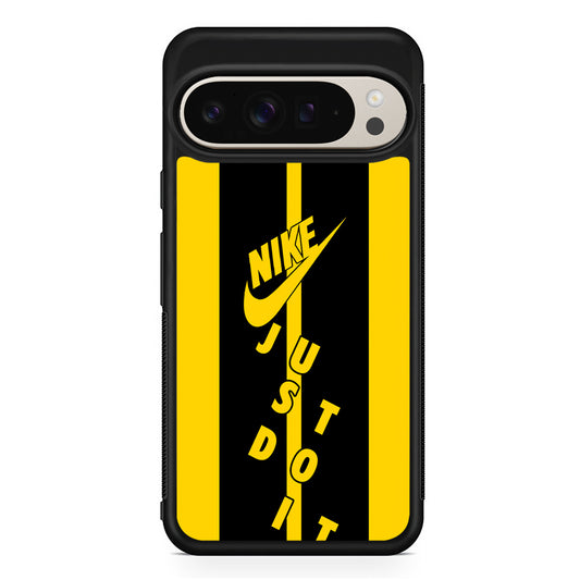 Nike Yellow Stripe Just Do It Google Pixel 9 Pro Case | Slim Protective Cover