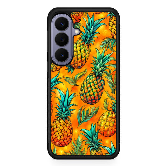 Pineapple Tropical Fruits Samsung Galaxy S26 Case | Durable Rubber Case for Samsung Galaxy S26