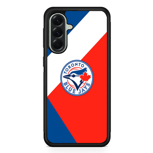 MLB Toronto Blue Jays Logo Samsung Galaxy A56 Case | Samsung Galaxy A56 Protective Rubber Case