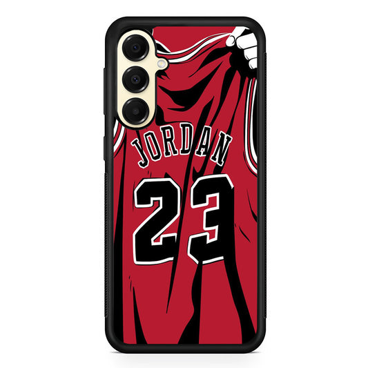 Jordan Red Basket Jersey Samsung Galaxy A16 Case | Slim Rubber Case for Samsung Galaxy A16