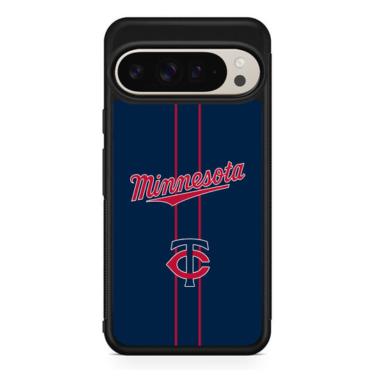 MLB Minnesota Twins Red Line Google Pixel 9 Pro Case | Slim Protective Cover
