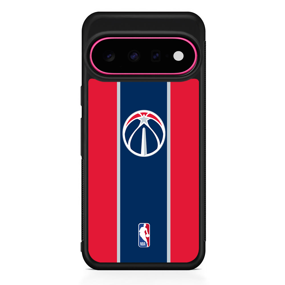 NBA Washington Wizards Stripe Google Pixel 11 Case | Slim Shockproof Cover