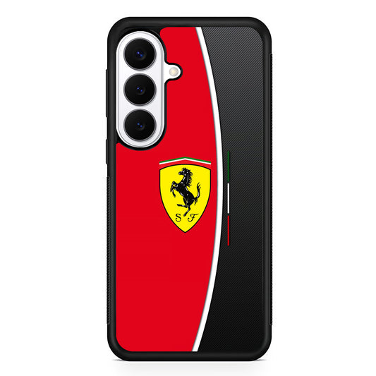 Ferrari Emblem Black Red Samsung Galaxy S26 Plus Case | Lightweight Protective Cover for Galaxy S26 Plus